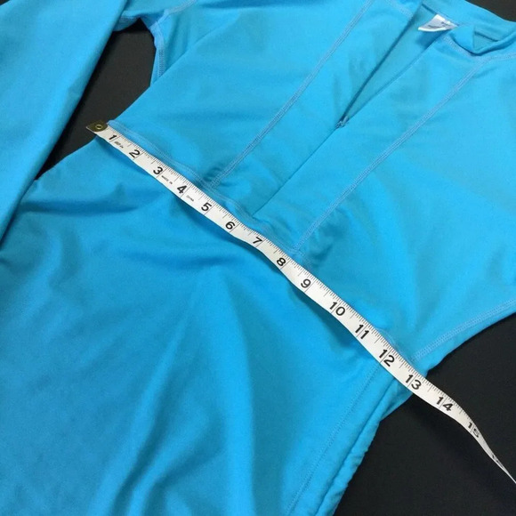 Sbart Womens Blue Zip Front Long Sleeve One Piece Swimsuit Cover Up Small - Picture 5 of 12